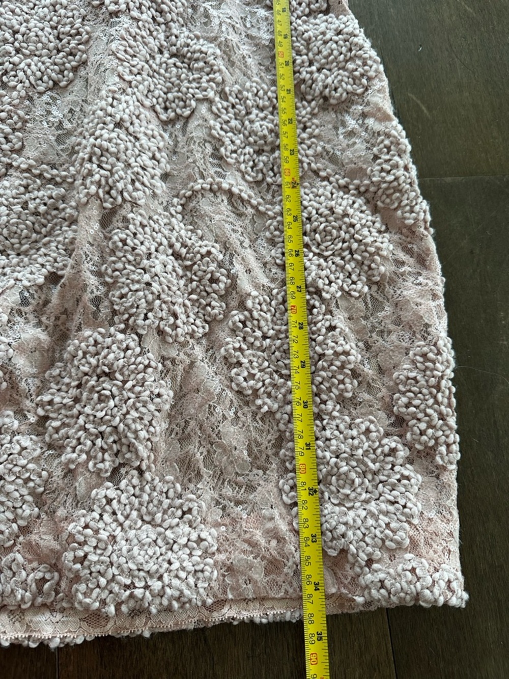 Dress the Population Textured Soft Pink Rose Petal Mini Dress - Picture 6 of 6